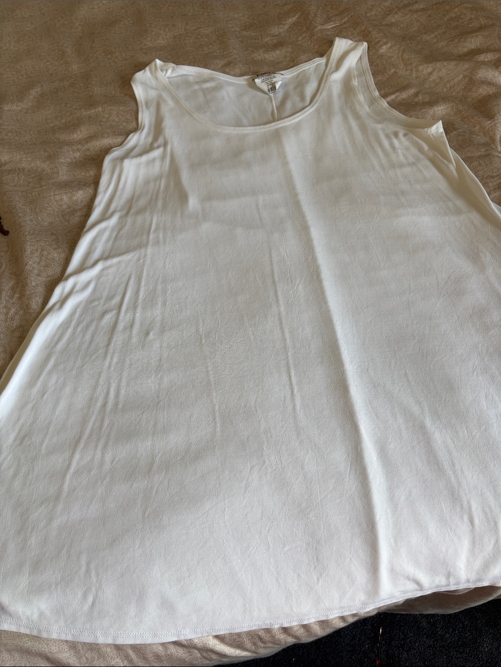 Kim and Co White Women's Scoop Neck Dress